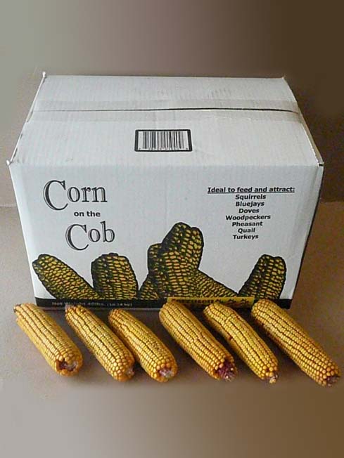 40lb box Corn on the Cob Squirrel Feed and Wildlife Feed - Image